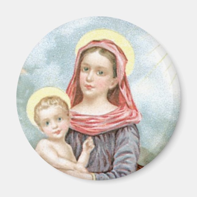Madonna with Christ Child Magnet (Front)
