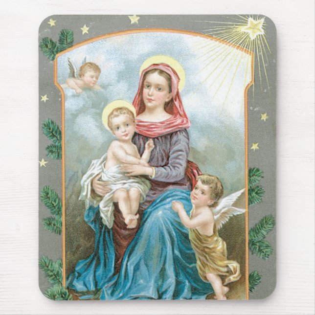 Madonna with Christ Child Mouse Pad (Front)