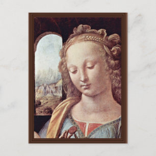 Madonna With The Carnation  By Leonardo Da Vinci Postcard