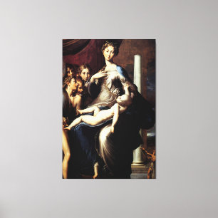 Madonna with the Long Neck by Parmigiano  Canvas Print