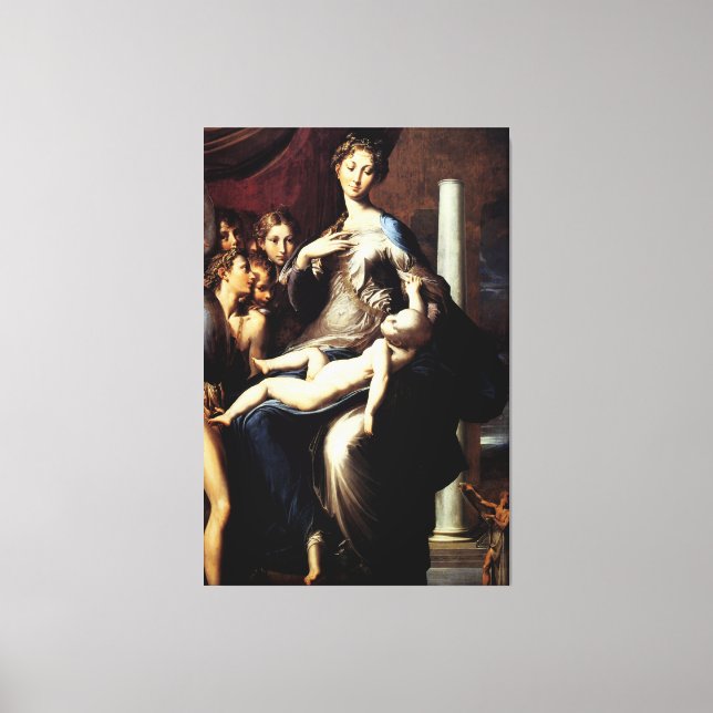 Madonna with the Long Neck by Parmigiano  Canvas Print (Front)