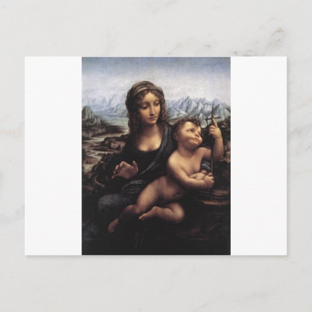 Madonna with the Yarnwinder Postcard (Front)