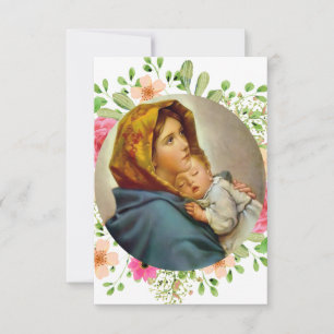 Madonnina Madonna of the Streets Ferruzzi Mary Thank You Card