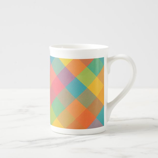 Madras Breeze – Diagonal Plaid Specialty Mugs (Right)