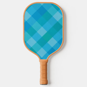 Madras Moment – Blue-Green Plaid Pickleball Paddle