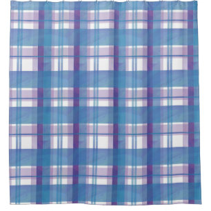 Madras Plaid Blue and Purple