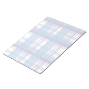 Madras Plaid Blue and Purple Notepad