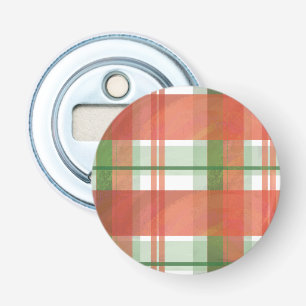 Madras Plaid Christmas Bottle Opener
