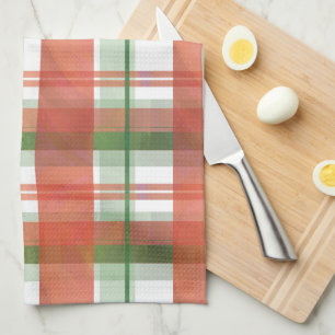 Madras Plaid Christmas Kitchen Towel