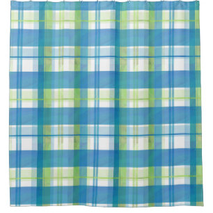 Madras Plaid Green and Blue