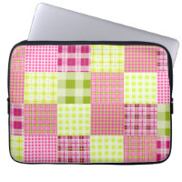 Madras Plaid Inspired Electronics Bag