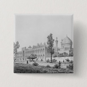 Madrasa-yi Masjid-i Shah Sultan Hussein, in Isfaha 2 Inch Square Button