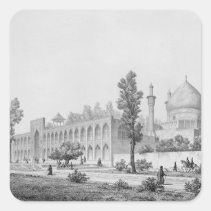 Madrasa-yi Masjid-i Shah Sultan Hussein, in Isfaha Square Sticker