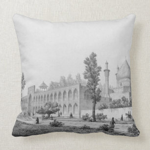 Madrasa-yi Masjid-i Shah Sultan Hussein, in Isfaha Throw Pillow