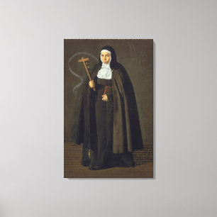 Madre Maria Jeronima de la Fuente, 1620 Canvas Print