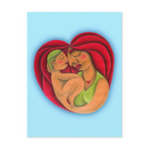 Madre y su hijo pintura óleo arte. Mom.