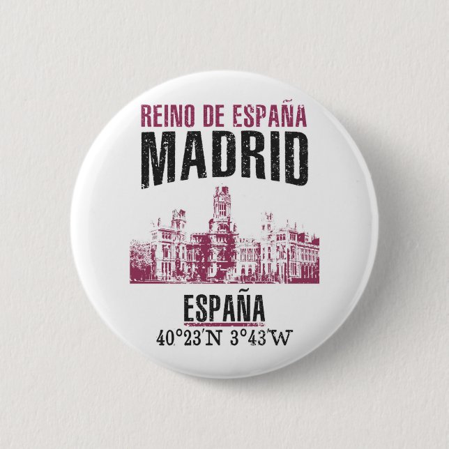 Madrid 2 Inch Round Button (Front)