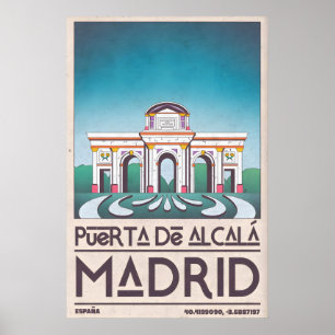 Madrid Architecture Poster Puerta de Alcalá