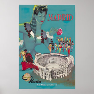 Madrid Art Spain Print Spanish Painting Iberia Tra