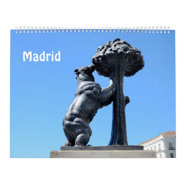 Madrid Calendrier photo 12 mois (Protection)
