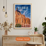 Madrid, city of Spanish gastronomy Poster<br><div class="desc">Madrid is the capital and largest city of Spain. Located in the central part of the kingdom,  it is also the capital and most populated city of the Community of Madrid.</div>