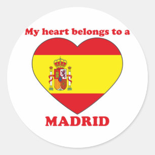 Madrid Classic Round Sticker