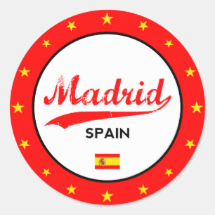 Madrid Classic Round Sticker