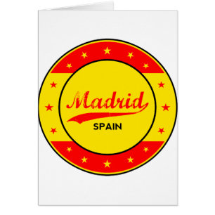 Madrid, Espagne, cercle, rouge