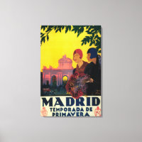 Madrid in Springtime Travel Promotional Poster