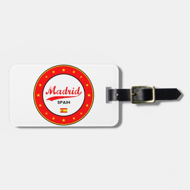 Madrid Luggage Tag (Front Horizontal)