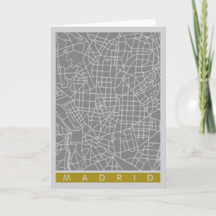Madrid map card