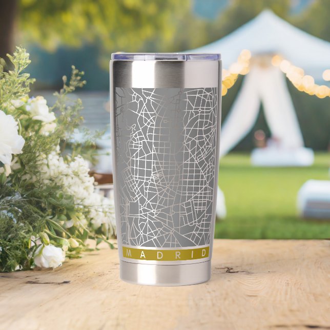 Madrid map insulated tumbler (Wedding (Rotated))