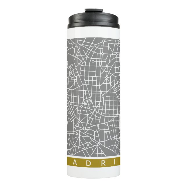 Madrid map thermal tumbler (Front)