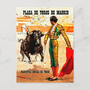 Madrid, Plaza de toros, Spain, bullfighting Postcard
