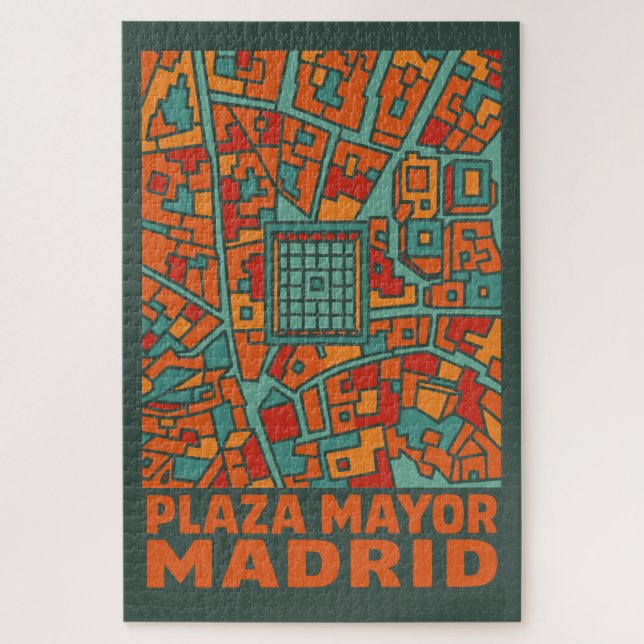Madrid Plaza Mayor Jigsaw Puzzle (Vertical)
