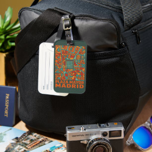 Madrid Plaza Mayor Luggage Tag