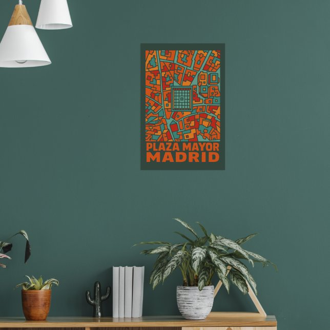 Madrid Plaza Mayor Poster (Living Room 1)