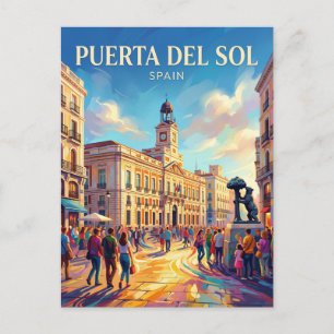 Madrid - Puerta del Sol Spain Postcard
