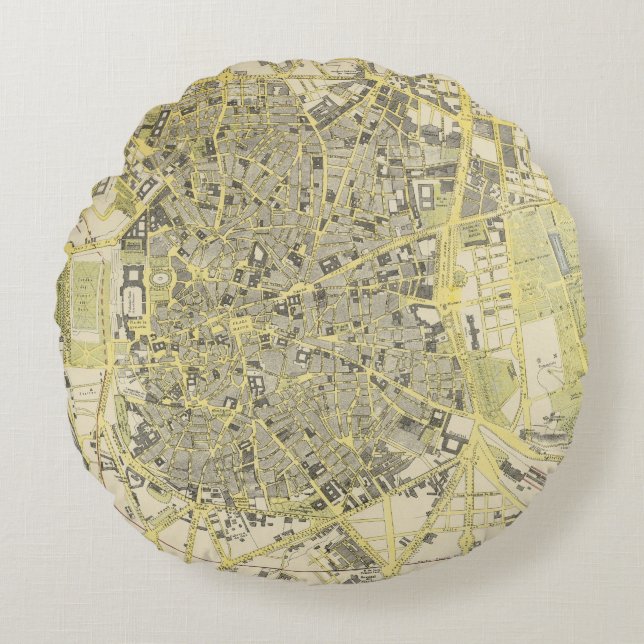 Madrid Round Pillow (Front)