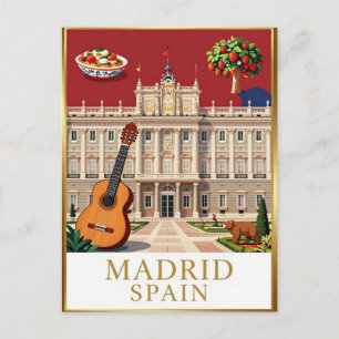 Madrid Royal Palace Spanish Capital Postcard