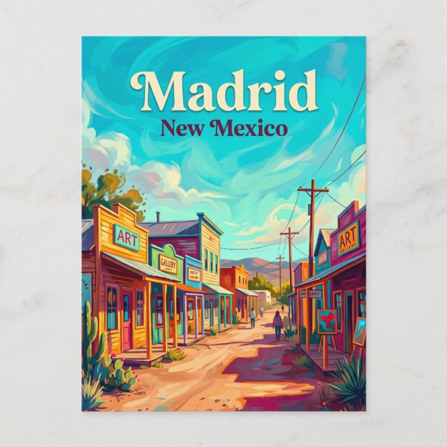 Madrid, Santa Fe USA Postcard (Front)