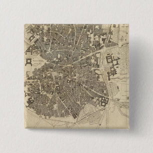 Madrid, Spain 2 Inch Square Button
