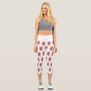 Madrid Spain Capri Leggings