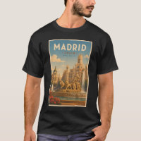 Madrid Spain Cibeles Fountain Illustration Travel