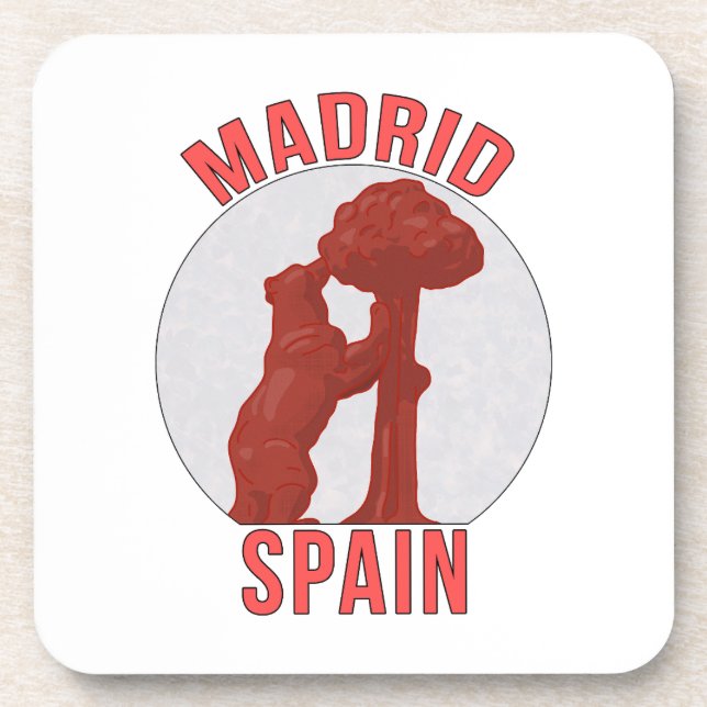 Madrid Spain Coaster (Front)
