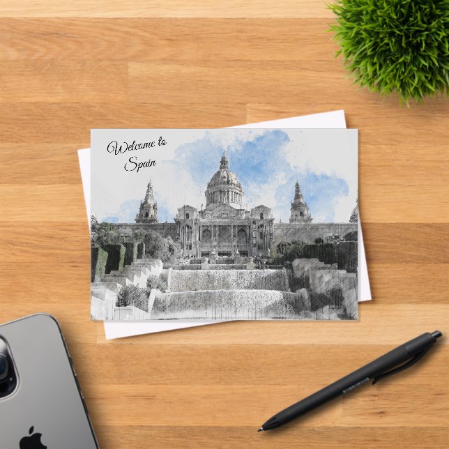 Madrid Spain – Holiday Souvenir Welcome to Spain Acrylic Invitations (Insitu (Invitation Card))