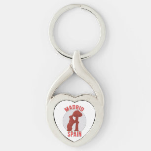 Madrid Spain Keychain