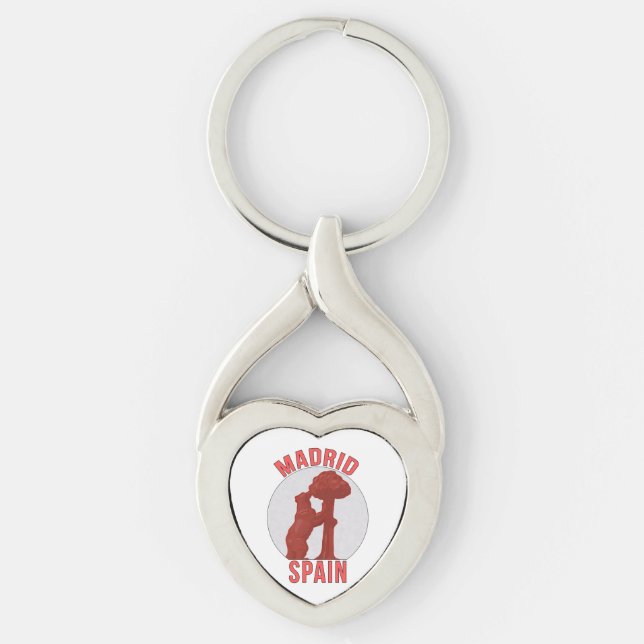 Madrid Spain Keychain (Front)