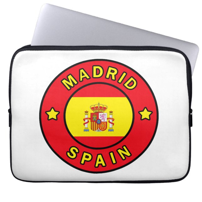 Madrid Spain Laptop Sleeve (Front)