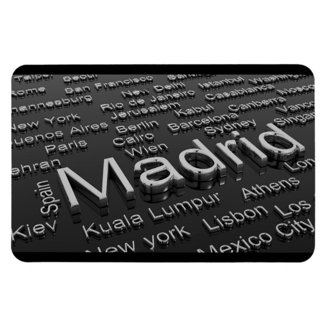 Madrid, Spain Magnet (Horizontal)